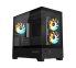 Gigabyte C201 PANORAMIC, Mid Tower, mini-ITX/m-ATX, Black, H431x W242x D430 mm, 5 Slots, USB 3.0 x2, H=502 W=313 D=525 mm
